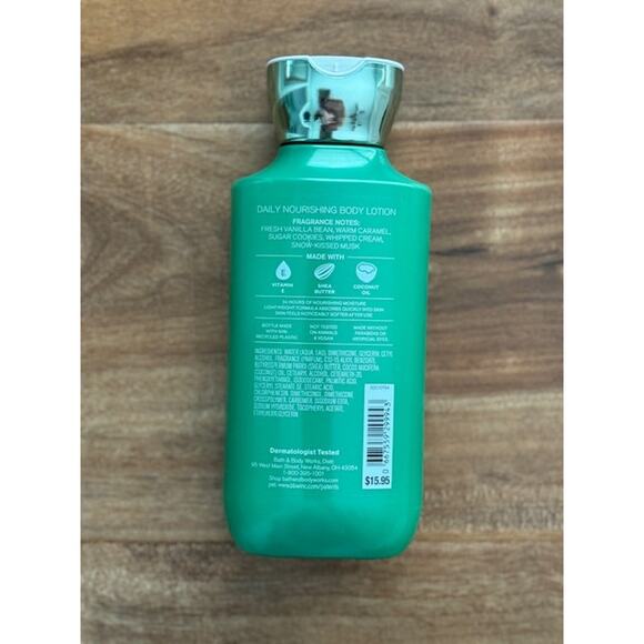 Bath & Body Works Vanilla Bean Noel Daily Nourishing Body Lotion- 8oz - Picture 3 of 3